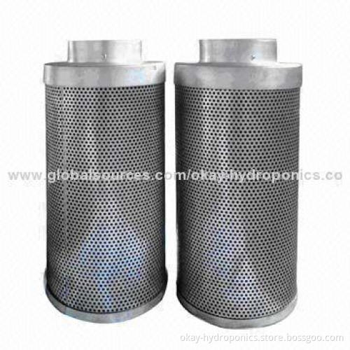Hydroponics Carbon Air Filters, 10-inch, 250mm, 50mm Thickness Carbon Bed